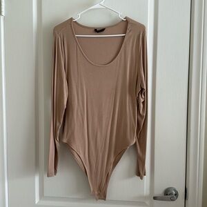 Ribbed knit body suit